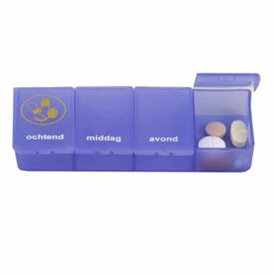 Able2 pillendoos 1 dag 4 vaks Blauw Able2 pillendoos 1 dag 4 vaks Blauw