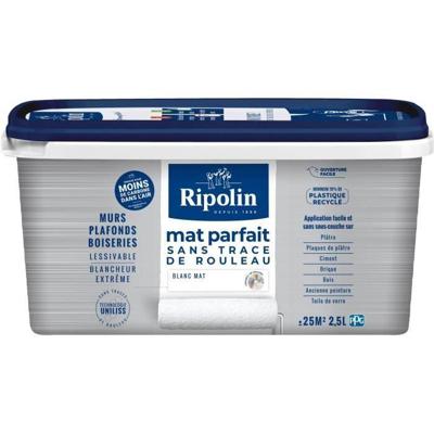 Perfect matte muur- en plafondverf - Mat wit - RIPOLIN - 2,5 L