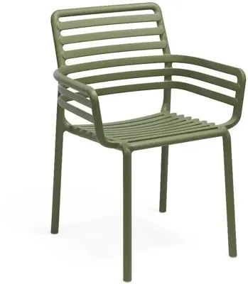 Nardi stapelbare dining tuinstoel doga groen