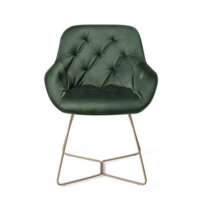 Jesper Home Eetkamerstoel 'Tara' Beehive Gold, kleur Jungle Zen Jesper Home Eetkamerstoel 'Tara' Beehive Gold, kleur Jungle Zen