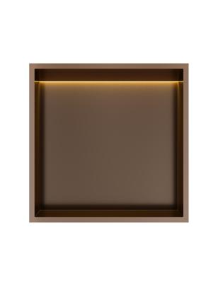 Hotbath &MORE Inbouwnis 30x30x10cm met LED IP44 Tuscan Bronze Hotbath &MORE Inbouwnis 30x30x10cm met LED IP44 Tuscan Bronze