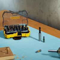 DEWALT 24-delige bit en doppenset DT71516 gereedschapsset - thumbnail