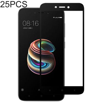 25 stuks volledige lijm volledige cover Screen Protector gehard glas film voor Xiaomi Redmi 5A