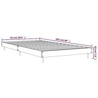 Bedframe bewerkt hout sonoma eikenkleurig 90x200 cm - thumbnail