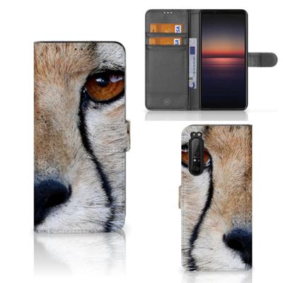 Sony Xperia 1 II | Telefoonhoesje | Met pasjeshouder | Cheetah