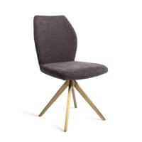 Jesper Home Eetkamerstoel 'Ikata' Turn Gold, kleur Almost Black - thumbnail