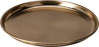 Decoratiebord ijzer rond 28x2.5cm goud - thumbnail