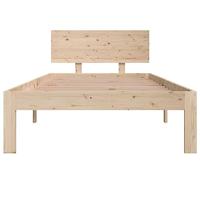 Bedframe massief hout 90x190 cm Single - thumbnail