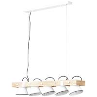 Brilliant Plow 82175/05 Hanglamp LED E27 50 W Wit, Hout (licht) - thumbnail
