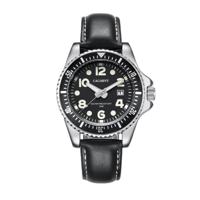 CAGARNY 6863 Fashion waterdichte Quartz beweging polshorloge met lederen Band(Black) - thumbnail