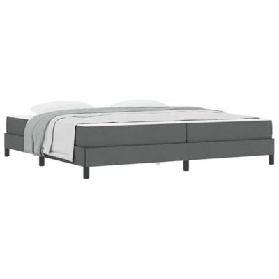 Boxspring bed Anders Donkergrijs 200 x 200 cm Stof
