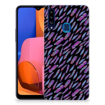 Samsung Galaxy A20s | TPU bumper | Feathers Color