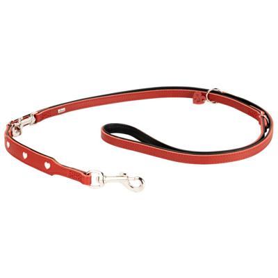 HUNTER Hondenlijn Love, rood/zwart, Maat: 18/200