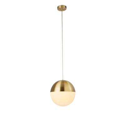 Searchlight Ø 25cm hanglampEndor 25cm goud met wit - 24181SB