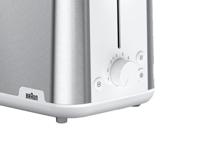 Braun HT 1510 WH Broodrooster BPA-vrij RVS, Wit - thumbnail