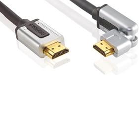 High Speed HDMI kabel met Ethernet HDMI-Connector - HDMI-Connector Draaibaar 1.00 m Zwart
