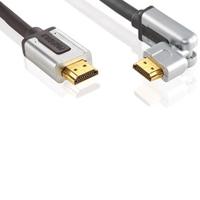 High Speed HDMI kabel met Ethernet HDMI-Connector - HDMI-Connector Draaibaar 1.00 m Zwart - thumbnail