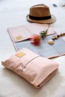 Lässig 1106008750 verschoonkussen Polyester Zwart, Roze Plat - thumbnail