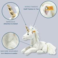 Knuffel eenhoorn 27 cm voor kinderen UNICA STEIFF wit - thumbnail