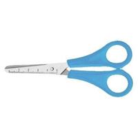 Lichtblauwe kinderschaar Westcott 13 cm ronde punt - thumbnail