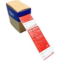 Etiket Avery sluitzegel/breukindicatie rood 40x95mm 250st - thumbnail