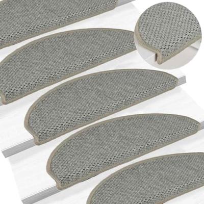 VidaXL Trapmatten zelfklevend 15 st sisal-look 65x21x4 cm lichtgroen - thumbnail