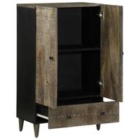 Hoge kast 60x33x100 cm massief mangohout - thumbnail