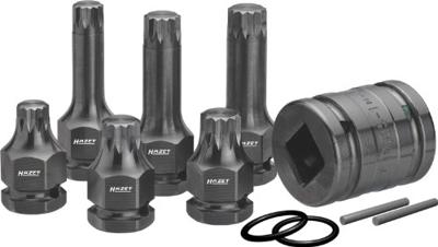 Hazet 990S/11 Kracht-dopsleutelinzetset 1/2 (12.5 mm) 11-delig