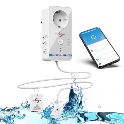 Protector 15021 WA-11 Watermelder met WiFi-alarmdoorschakeling Met externe sensor werkt op het lichtnet Protector 15021 WA-11 Watermelder met WiFi-alarmdoorschakeling Met externe sensor werkt op het lichtnet
