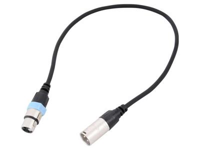 Cordial CCM 0,5 FM XLR Verbindingskabel [1x XLR-bus - 1x XLR-stekker] 0.50 m Zwart