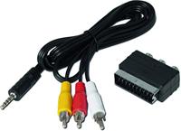 TechniSat Jack Cinch/SCART adapterset voor TechniSat receiver (geschikt voor TECHNISTAR S5, TECHNISTAR S6, DIGIPAL T2 DVR, DIGIT S3 DVR en andere apparaten) zwart - thumbnail
