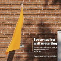 VidaXL Vlaggen mast houder zilver 13 x 6 x 0,2 cm staal - thumbnail