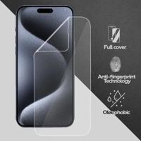 Lunso - iPhone 15 Pro Max - Duo Pack (2 stuks) Beschermfolie - Full Cover Screen protector - thumbnail