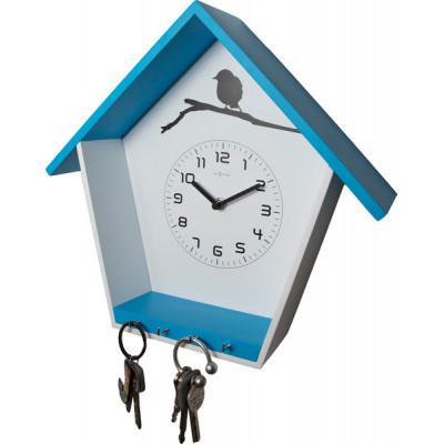 NeXtime klok 3109bl cuckey, 30.5x33x11 cm, wall, blue/white