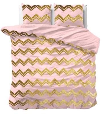 Sleeptime - Glamour Wave Dekbedovertrek - Micropercal - Roze - 240 x 220
