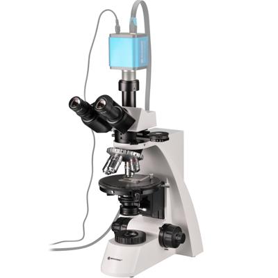 Bresser Optik 5780000 Science MPO 401 Mikroskop Polarisatie microscoop Trinoculair 1000 x Doorvallend licht