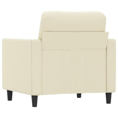 Fauteuil 60 cm kunstleer crmekleurig Fauteuil 60 cm kunstleer crmekleurig