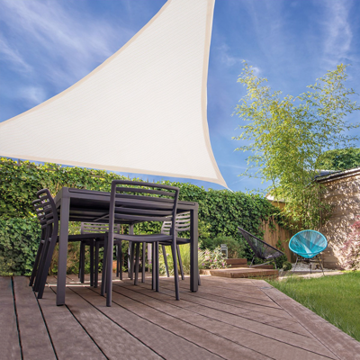 Zonnetent Ambiance Driehoekig Zand 3,6 x 3,6 x 3,6 m