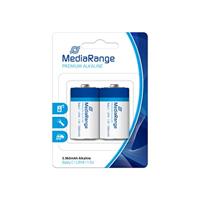 MediaRange MRBAT108 Batterijen Baby C LR14 2 Stuks Batterijtype Alkaline 1,5 Volt Blauw/Wit - thumbnail