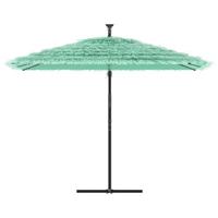 VidaXL Parasol met stalen paal 290x290x238 cm groen - thumbnail