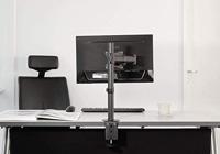 Neomounts NM-D135BLACK 1-voudig Monitor-tafelbeugel 25,4 cm (10) - 76,2 cm (30) Kantelbaar, Zwenkbaar Zwart - thumbnail
