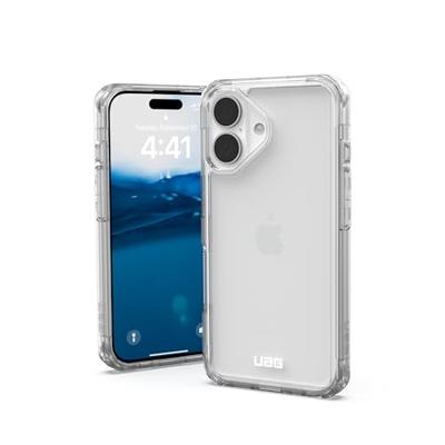 Urban Armor Gear Plyo Case Backcover Apple iPhone 16 Ice, Transparant Inductieve lading