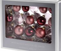 Kerstballen glas roze 42 ballen - Warentuin mix - thumbnail