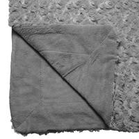 ATMOSPHERA Krullend bont plaid - 120 x 160 cm - Leigrijs - thumbnail