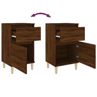 Nachtkastje 40x35x70 cm bruineikenkleurig - thumbnail