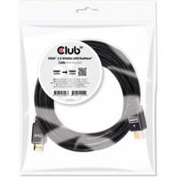 club3D CAC-2313 HDMI-kabel HDMI Aansluitkabel HDMI-A-stekker, HDMI-A-stekker 10.00 m Zwart 4K UHD, Vlambestendig - thumbnail