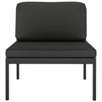 10-delige Loungeset met kussens aluminium antracietkleurig - thumbnail