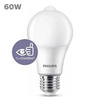 Philips led lamp E27 60W 806LM peer mat + sensor - thumbnail