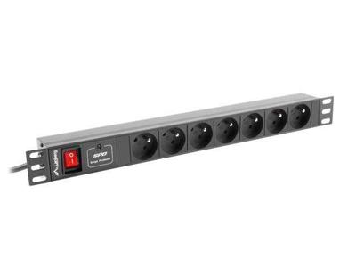 Bar RACK Lanberg PDU-07E-0200-IEC-BK (7 x UTE 10 A 2 m black color)