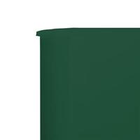 Windscherm 5-panelen 600x160 cm stof groen - thumbnail